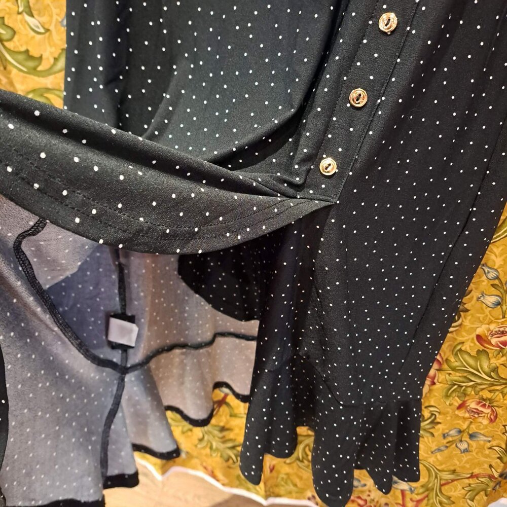 NWT new with tag polka dot skirt with ruffles and buttons - Picture 6 of 9